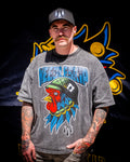 The General Box Fit Acid Wash Tee