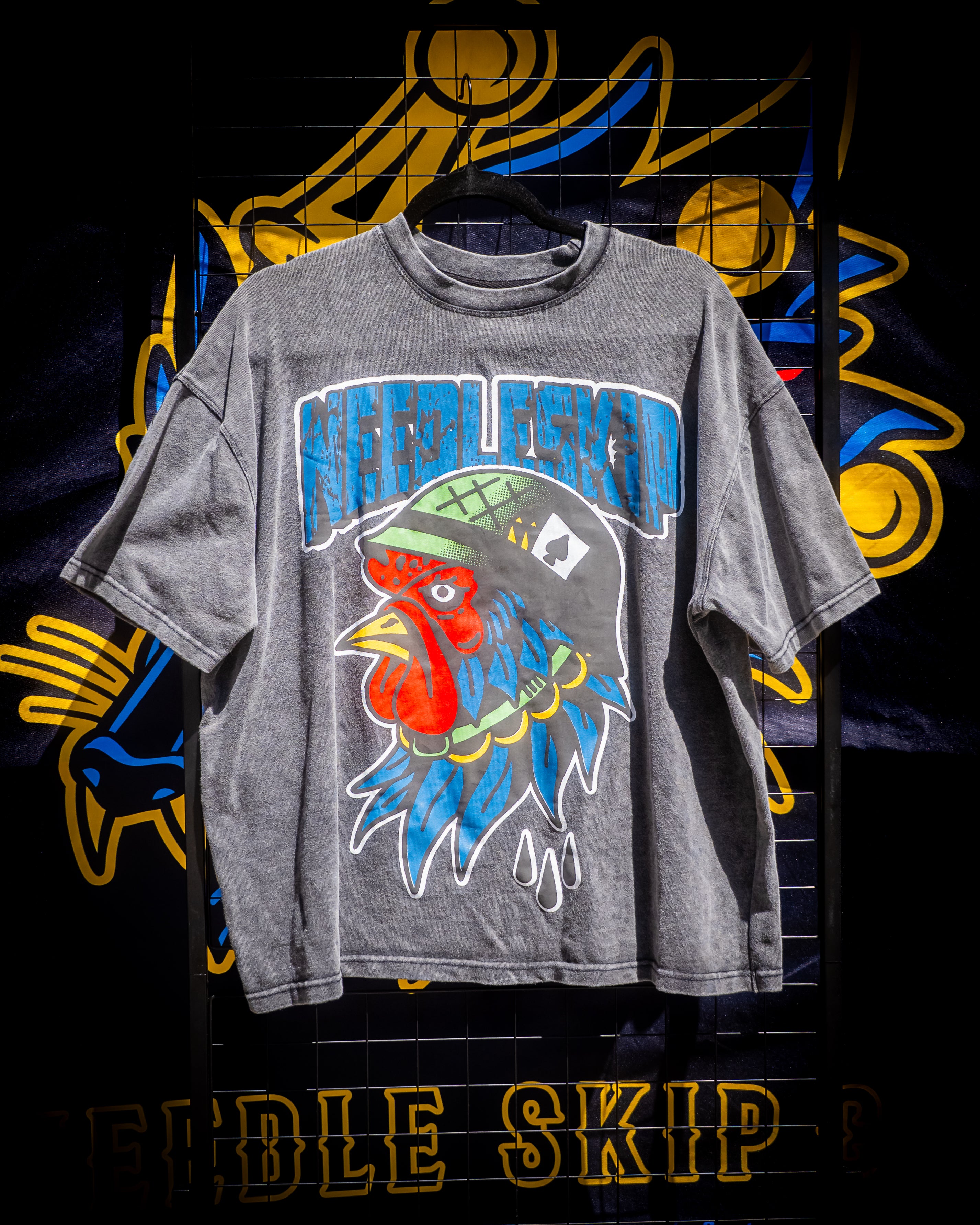 The General Box Fit Acid Wash Tee