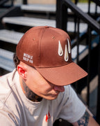 3 Drops Signature Snapback - Dark Brown