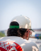 3 Drops Signature Snapback - Beige & Green